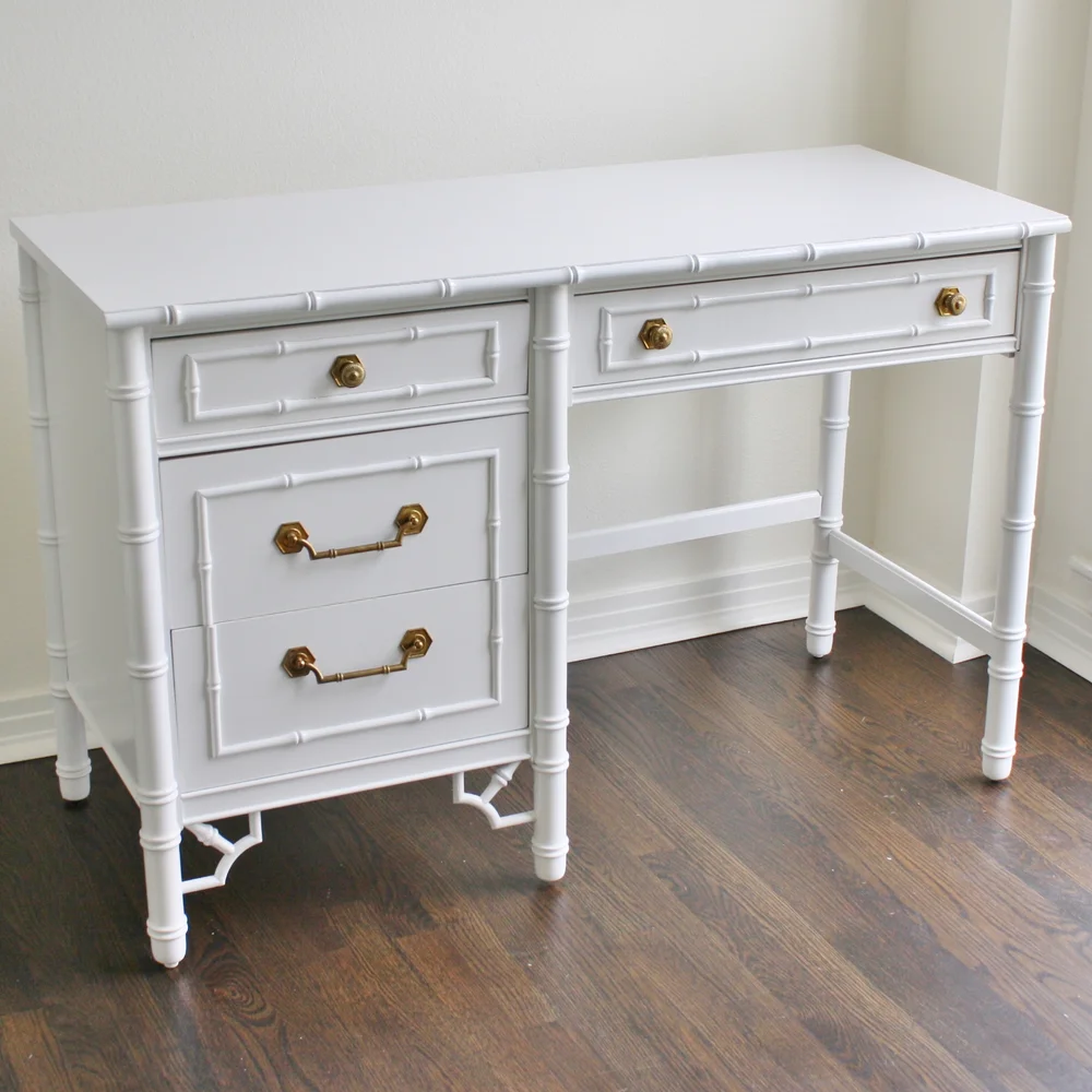 Vintage Thomasville Faux Bamboo Desk — Jackson Kline